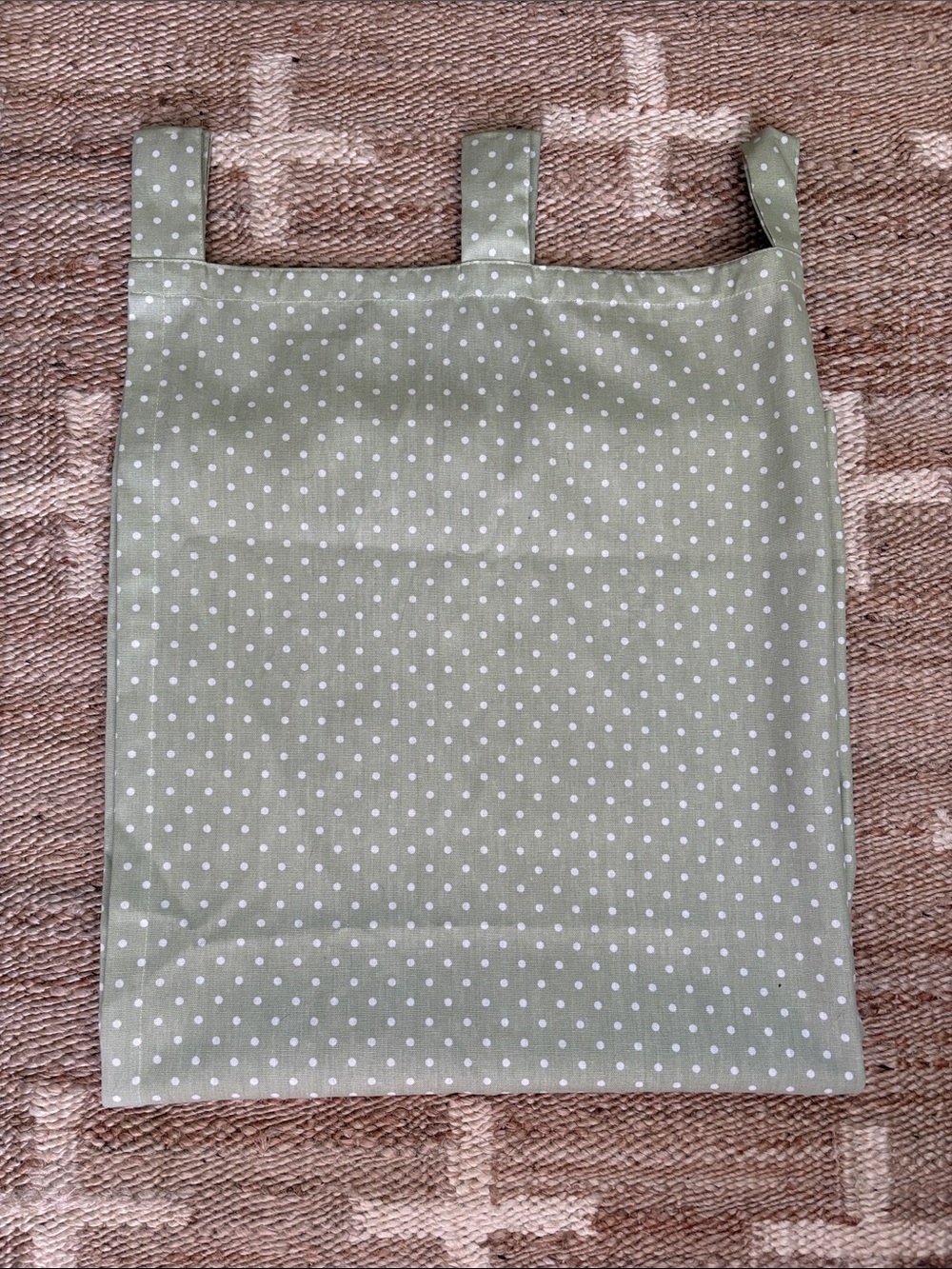 Sage green Polka Dot curtains - 4 Panels
